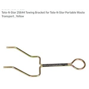 Tote-N-Stor 25644 Towing Bracket for Portable Waste Tanks Heavy Duty Steel RV